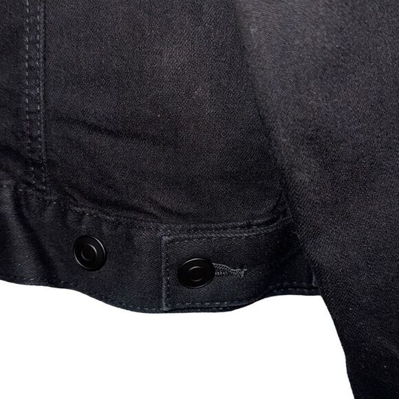 "NEW" Black denim jacket, ladies size med(8-10) by time and true - Picture 6 of 10